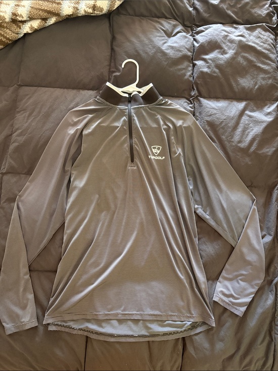 Under Armour Other - Under Armor Topgolf Gray Long Sleeve Quarter-Zip Pullover